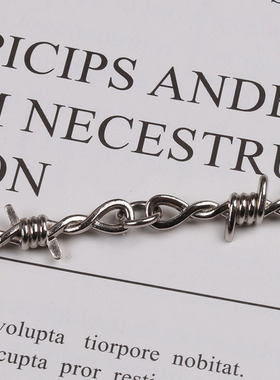 欧美INS小众复古芒刺国潮项链