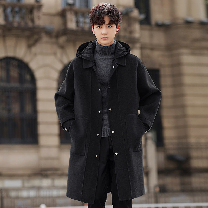 高端羊毛呢子大衣男士中长款2026新款秋冬季双面绒外套妮风衣加厚,淘宝优惠券,粉丝福利购,淘宝优惠卷