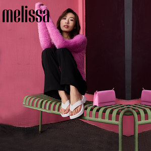 Melissa梅丽莎女款夏季新款时尚经典休闲外穿平底拖鞋35858