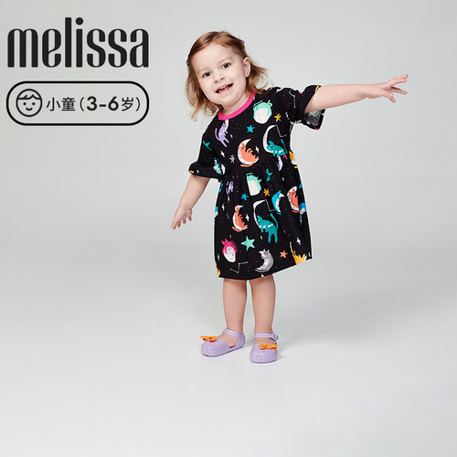 Melissa梅丽莎春季新款小童透气芭蕾鞋可爱蝴蝶结公主风单鞋35980 - 图0