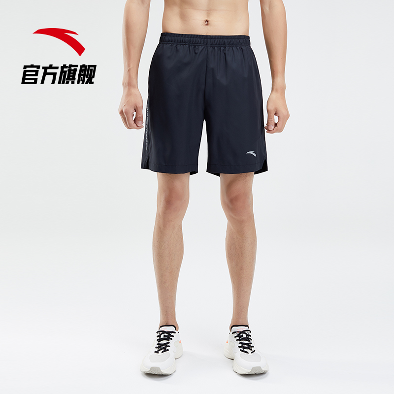 安踏官方网店安踏速干运动短裤男薄款梭织跑步健身篮球训练透气休闲五分裤0