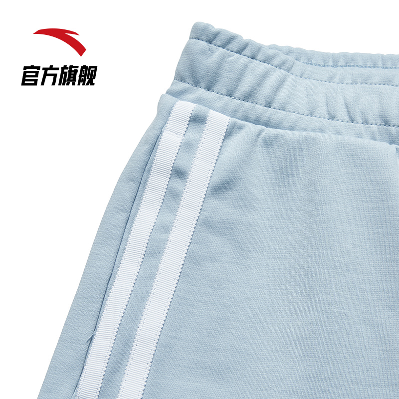安踏官方网店安踏官网旗舰夏季新款运动短裤女休闲时尚热裤跑步针织短裤子0