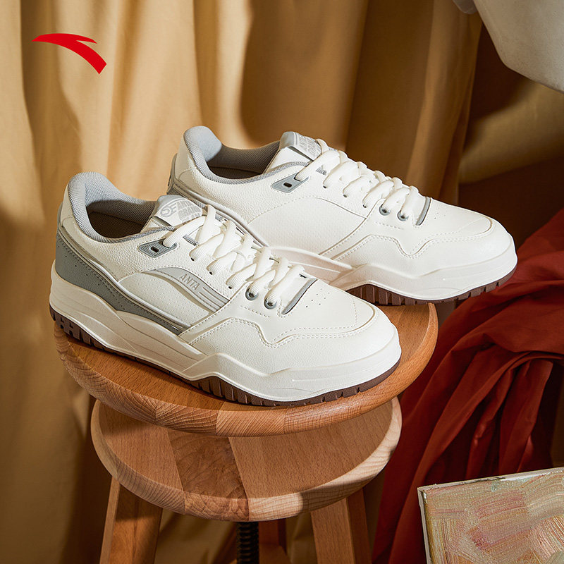 安踏满贯丨网球风经典低帮板鞋舒适百搭休闲鞋运动鞋112548071,淘宝优惠券,粉丝福利购,淘宝优惠卷