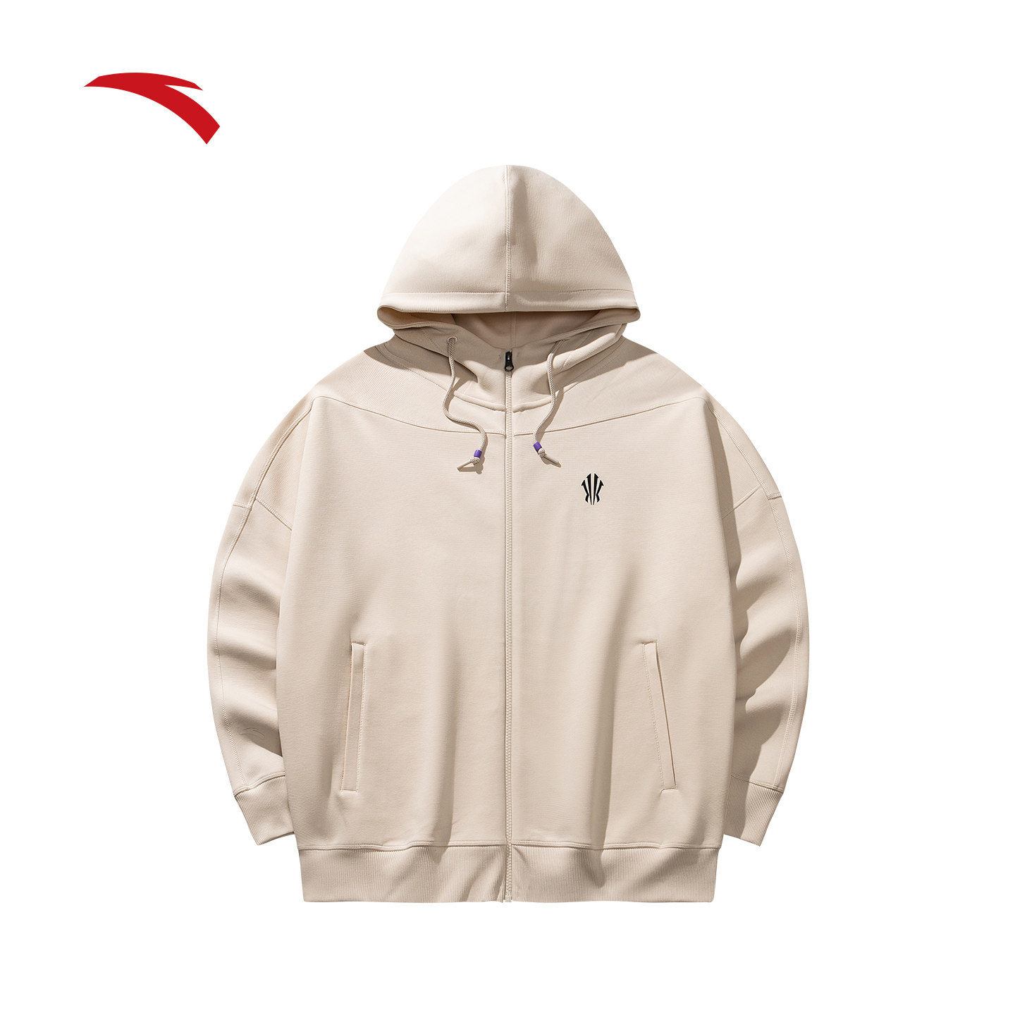 安踏凯里·欧文系列丨美式运动外套男款长袖拉链卫衣女172531703,淘宝优惠券,粉丝福利购,淘宝优惠卷