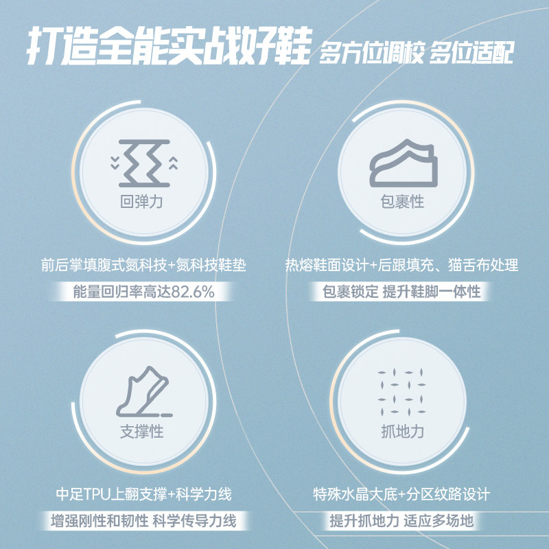 安踏kt1pro la丨氮科技男篮球鞋 安踏网店篮球鞋