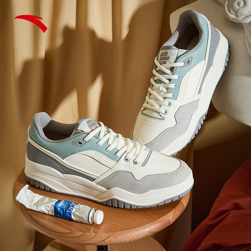 安踏满贯丨网球风经典低帮板鞋舒适百搭休闲鞋运动鞋112548071,淘宝优惠券,粉丝福利购,淘宝优惠卷