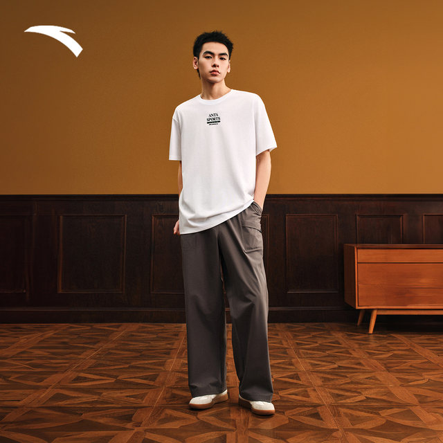 Anta men's ice silk antibacterial short-sleeved T-shirt