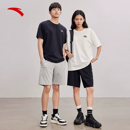 Весенняя трикотажная спортивная дышащая футболка с коротким рукавом, свободный крой