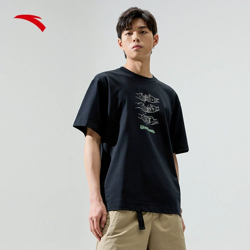 [Wang Yibo та же модель] Anta Skateboarding 丨 Ice Skin Technology Skateboard T -For Man Men and Women с той же T -Fish 172228104