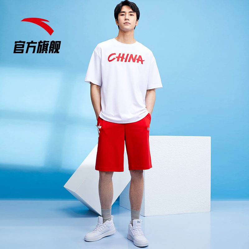 安踏官方网店安踏中国短袖官网旗舰夏季新款男女宽松情侣国潮T透气运动t恤3