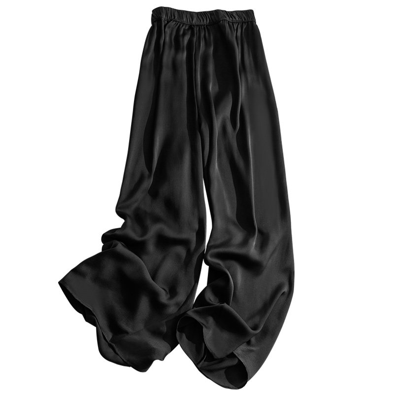 休闲氨丝感铜筒九分裤腰垂高丝醋酸 欧芮弗休闲裤