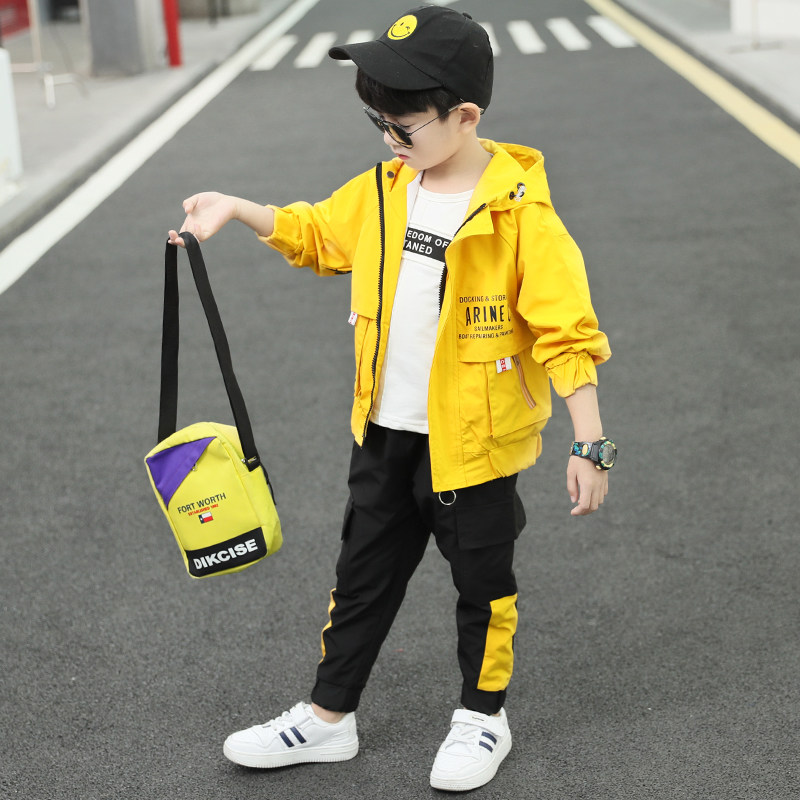 男童秋装套装三四五六七八九十岁 石生璞棉衣