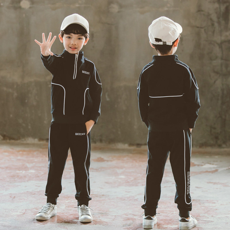 9帅气男童运动套装春秋季5八10 11 石生璞棉衣