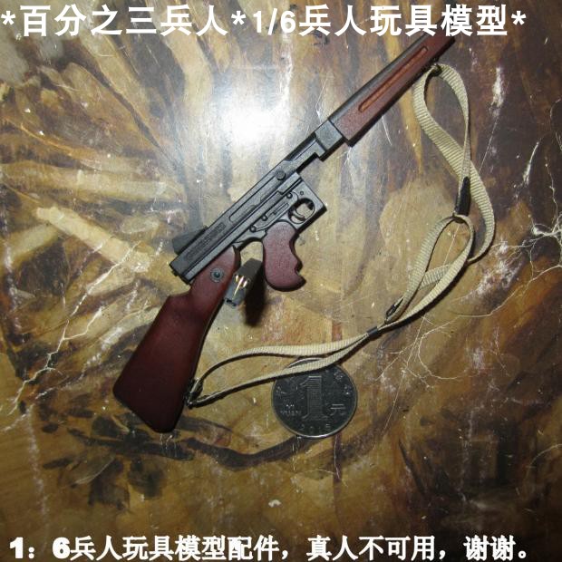 百分之三兵人 1/6 DID A80145 拯救大兵瑞恩 米勒上尉 M1汤姆森 - 图2