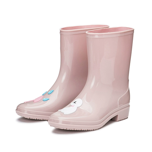 HNI Модные туфли, милая обувь, нескользящие сапоги, средней длины, ручная роспись