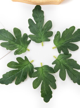 仿真植物仿真花叶配件单片西瓜叶子仿真绿植工艺装饰叶片配件