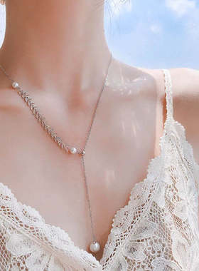 工作室纯银珍珠甜美项链闺蜜礼物