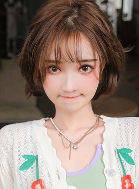 LUYUO原创蓝色贝壳项链女夏日甜酷辣妹Y2K珍珠颈链度假设计感学生