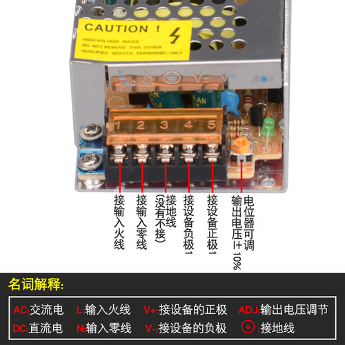 220V转12V24V开关电源超薄变压器方型转换器低压灯带整流器多接口 - 图2