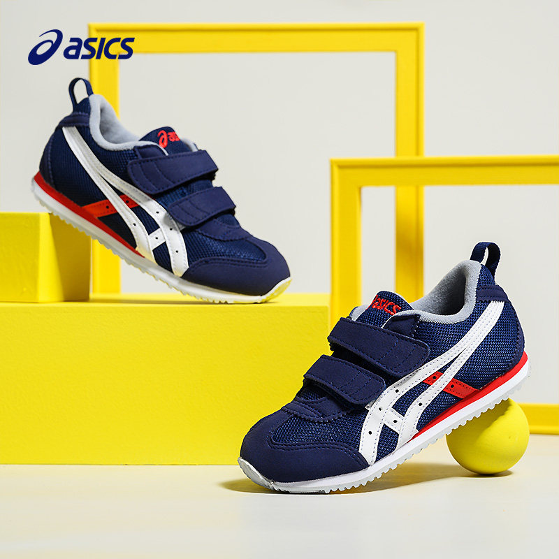 asics /亚瑟士儿童魔术贴设计童鞋 asics童鞋运动鞋