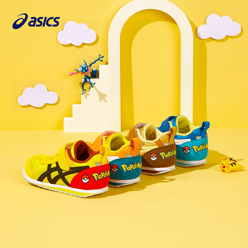 asics /亚瑟士春秋新款宝可梦童鞋 asics童鞋运动鞋