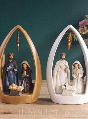 高档创意树脂夜宿居摆件家客厅办公桌个礼品办公室性装摆饰饰工艺