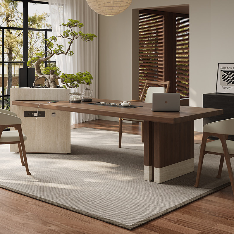 岩板茶桌茶盘一体大板嵌入式茶具茶台一整套后现代奢泡茶桌椅组合,淘宝优惠券,粉丝福利购,淘宝优惠卷