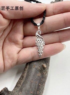 谢家银匠民族风复古凤凰吊坠