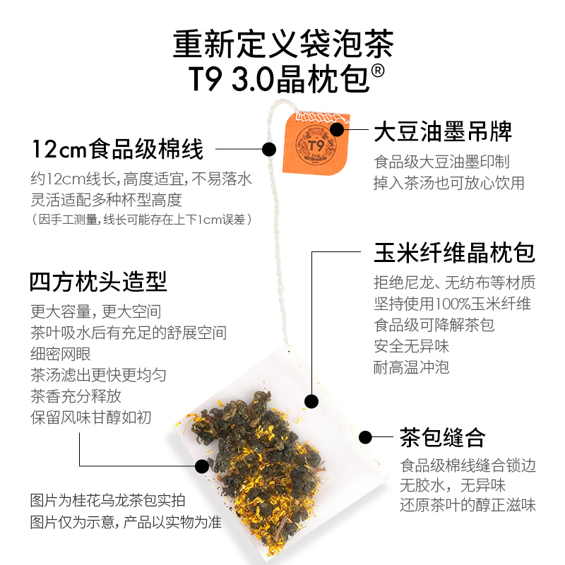 【热销礼盒】T9香邂四季袋泡茶礼物玫瑰大吉岭白桃柚香茶送礼30包-图1