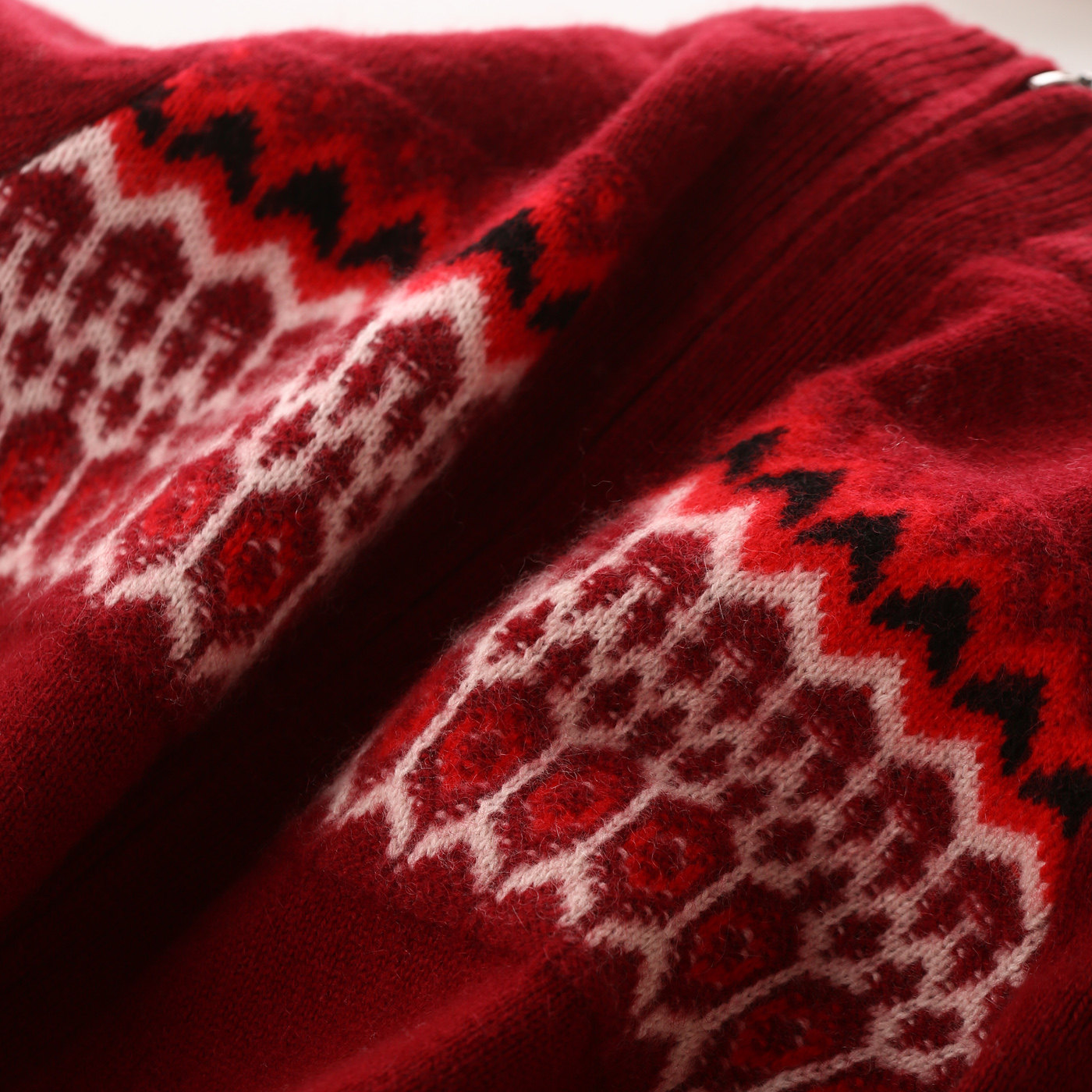 洪叶拉链式加厚外套男童100%山羊绒开衫秋冬中大童针织毛衣新年红,淘宝优惠券,粉丝福利购,淘宝优惠卷