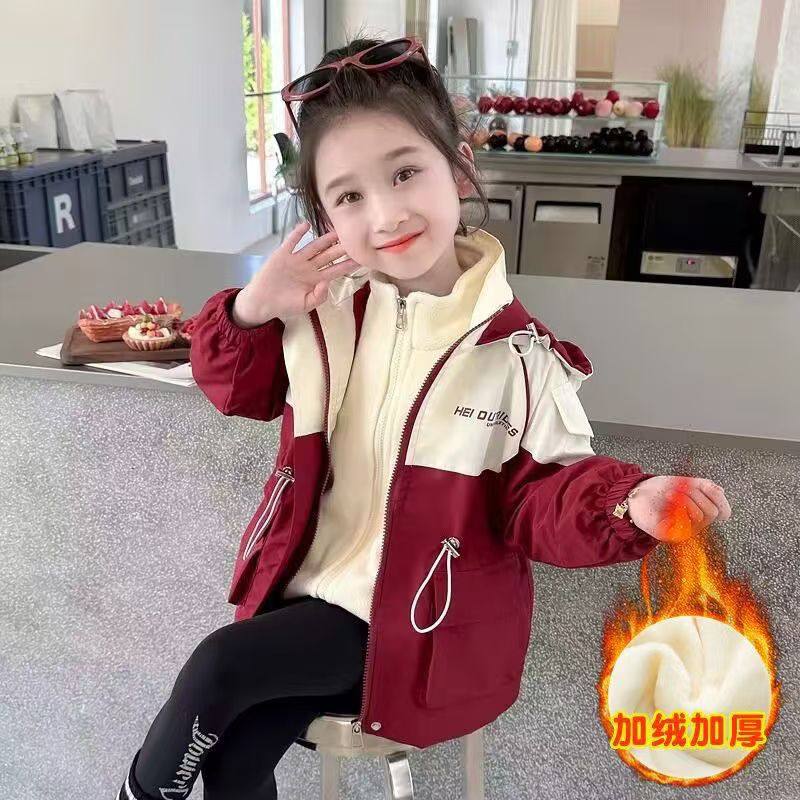 女童冲锋衣三合一可拆卸冬季儿童加绒加厚棉服女孩冬装棉衣外套,淘宝优惠券,粉丝福利购,淘宝优惠卷