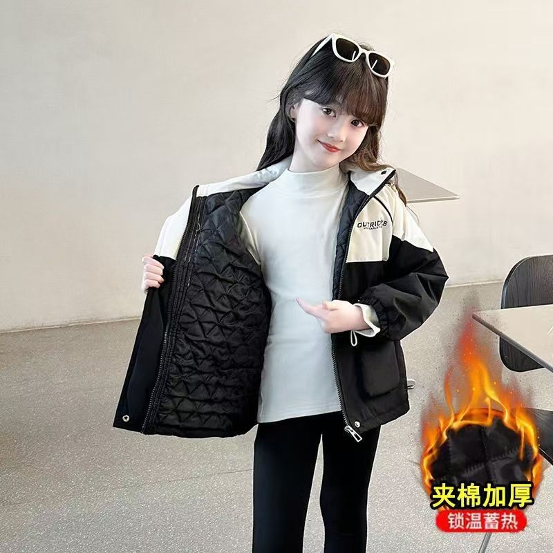 女童冲锋衣三合一可拆卸冬季儿童加绒加厚棉服女孩冬装棉衣外套,淘宝优惠券,粉丝福利购,淘宝优惠卷