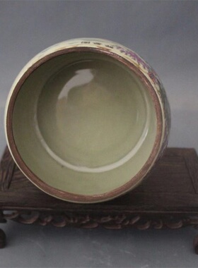 特价同治年制粉婴戏图展柜蛐蛐罐