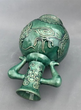 仿古风陶瓷清乾隆龙纹展柜花瓶