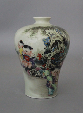 景德镇仿古风粉彩展柜家居装饰