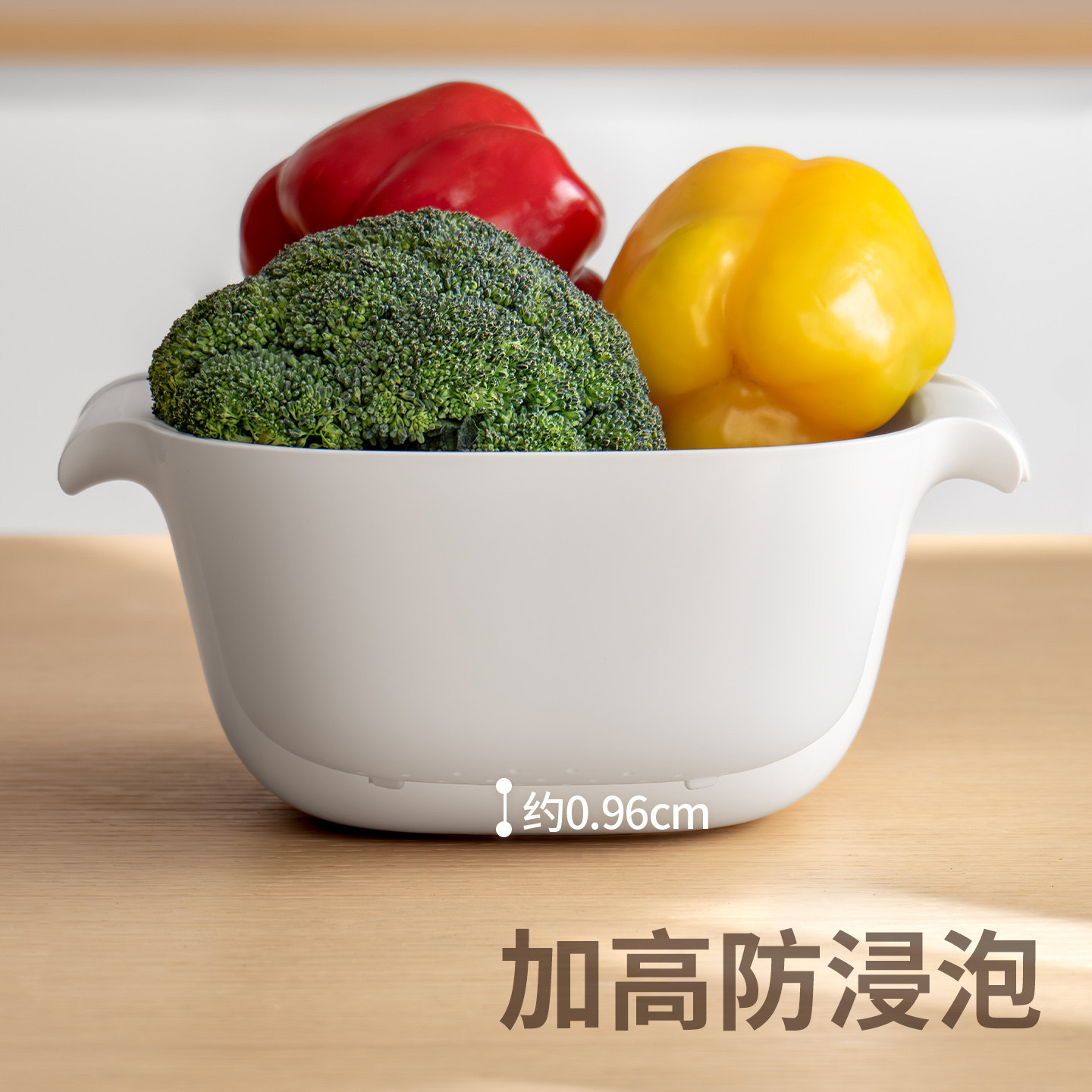 懒角落沥水篮洗菜盆水果蔬菜篮子厨房新款家用食品级双层淘备菜盘,淘宝优惠券,粉丝福利购,淘宝优惠卷