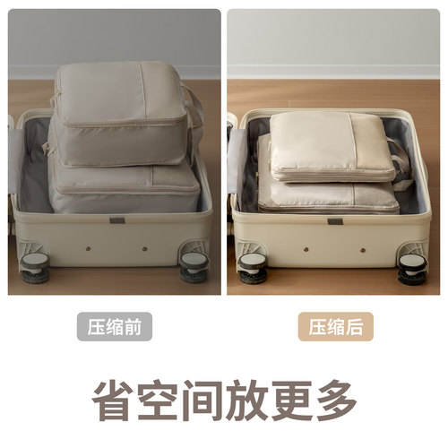懒角落旅行收纳袋行李箱衣物整理包衣服压缩束口内衣裤便携分装袋 - 图0