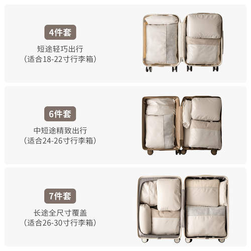 懒角落旅行收纳袋行李箱衣物整理包衣服压缩束口内衣裤便携分装袋 - 图3