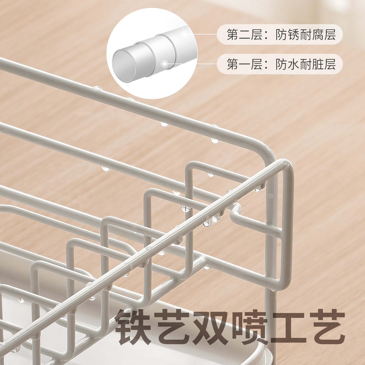 懒角落碗碟收纳架餐具放盘子沥水篮厨房置物架台面筷盒柜小型家用,淘宝优惠券,粉丝福利购,淘宝优惠卷