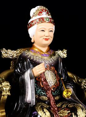 黑老太太神像黑妈妈黑老太树脂佛像家用客厅祝福人物桌面精致摆件