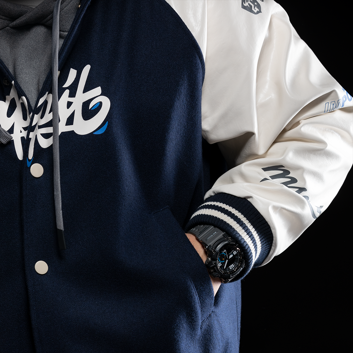 Monster Guardians美式棒球服皮袖外套男女情侣款运动宽松夹克潮,淘宝优惠券,粉丝福利购,淘宝优惠卷