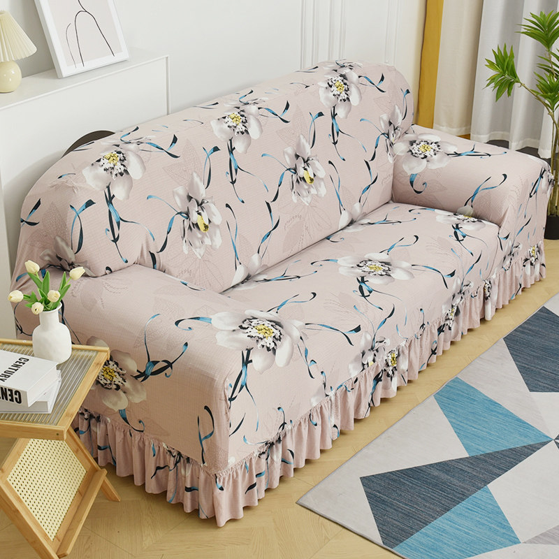 裙摆老式沙发套罩全包萬能套皮一体式通用型弹力四季款梳化保护套,淘宝优惠券,粉丝福利购,淘宝优惠卷