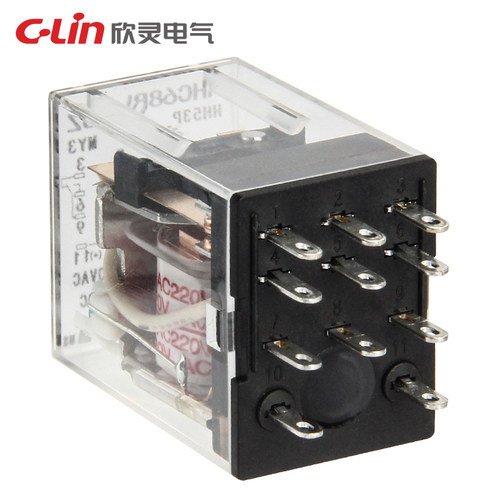 欣灵中间继电器HHC68BL-3Z HH53PL MY3N电磁继电器AC220V带灯380V - 图0