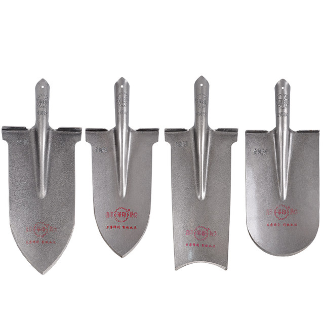 Thickened manganese steel shovel tip shovel for tree digging