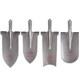 Thickened manganese steel shovel tip shovel for tree digging