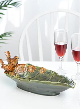 正品果创意乌龟小玄关钥匙收纳盒门口鞋柜摆茶件几盘装饰香皂盒烟
