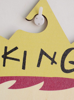 做旧宝宝木质衣架王子公主儿童