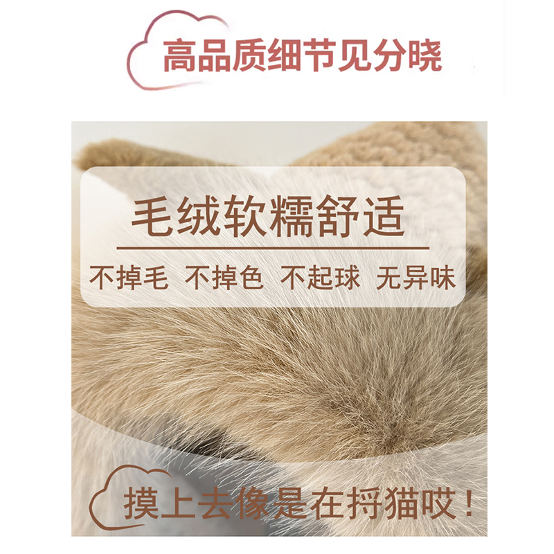粉色帽子女2024新款冬季帽子围巾一体围脖帽子围巾手套三件套秋冬