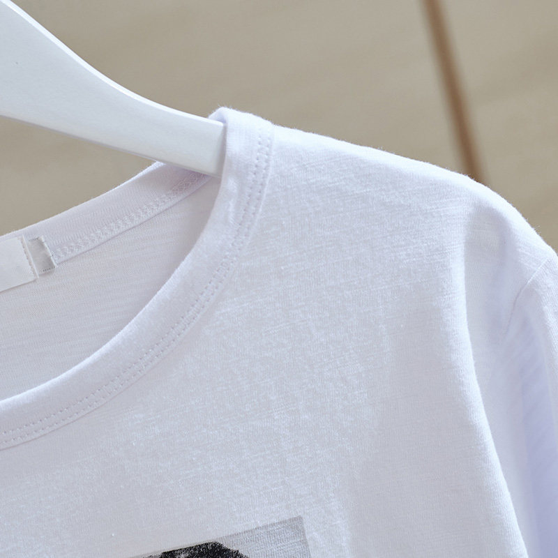 竹节棉t恤长袖2020秋装冬季打底衫 韩简娜T恤