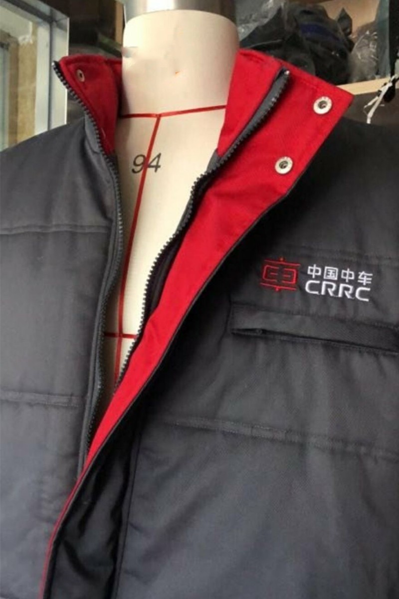nhr(服饰)中国中车冬季灰色工作服 nhr服饰背心/马甲